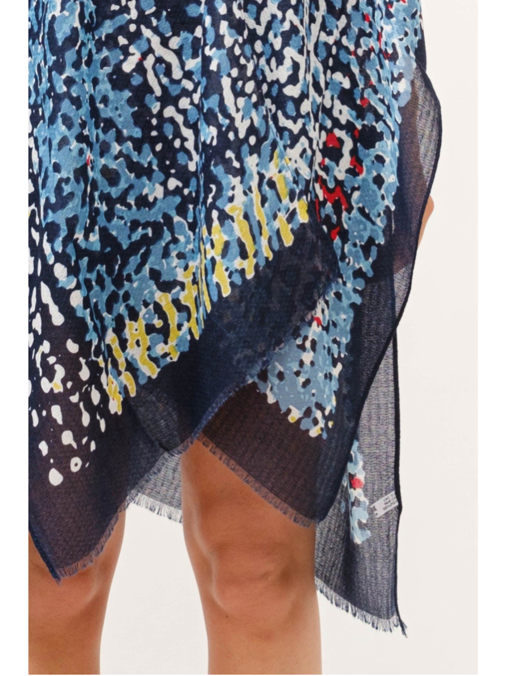 🇺🇸 Boho Sheer Kimono Cover Up One Size Colorful Abstract Print Lightweight - Picture 5 of 8